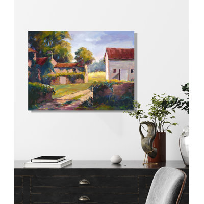 " Chateau De Mong By John Beard - Gallery Wrapped Canvas Print " by John Beard