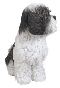 Statue chien assis Shih Tzu