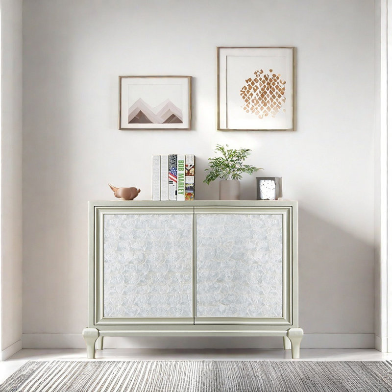 Buffet Minimalist, Blanc argenté