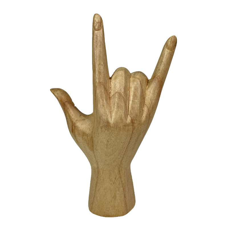 Statue en langue des signes Arel I Love You Gesture
