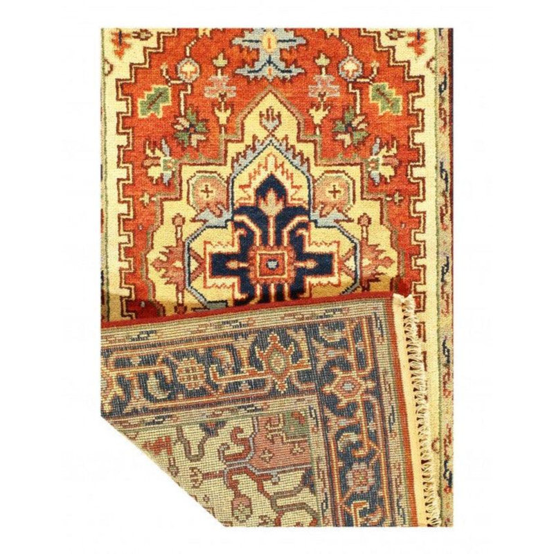 Piret Oriental Area Rug in Rust