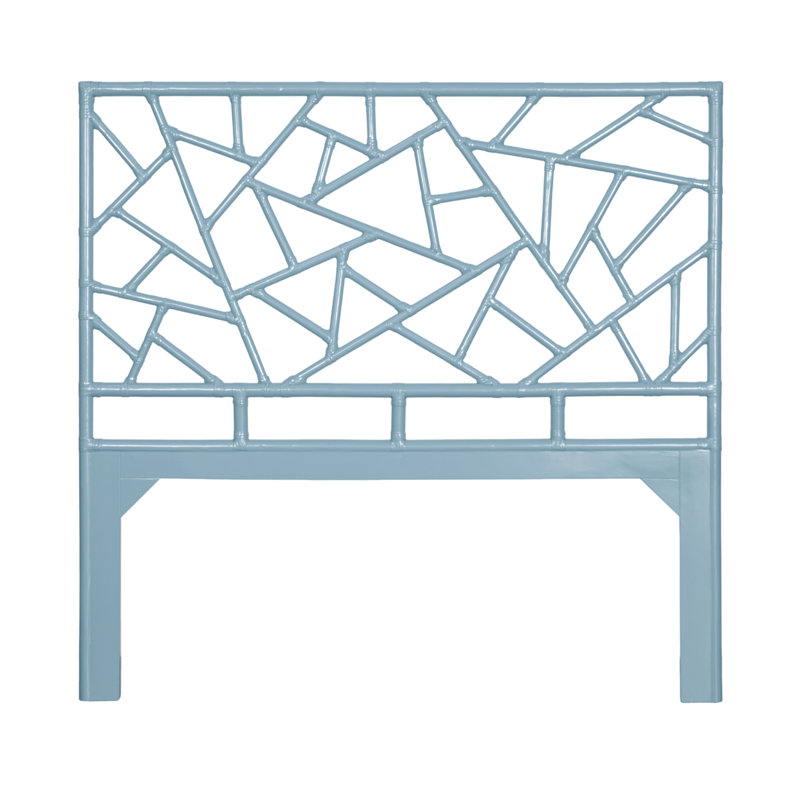 Tiffany Collection Open-Frame Headboard, Queen, Pool Blue