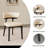 Two Sets of Wood Dining Chairs with Upholstered Faux Leather Cushion Seat, Black Legs No Assembly Required-45914956-48606748