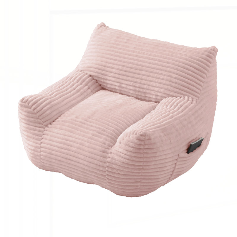 Fauteuil à billes doux avec noyau en mousse haute résilience pour deux, parfait pour la détente et le divertissement