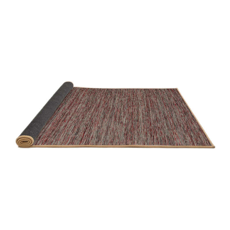 Tapis contemporain brun, Rond 5 pi