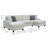 Gray Chaise Sectional