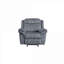 Fauteuil d'appoint inclinable manuel en velours de 39 po