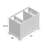 47.13'' Single Bathroom Vanity Base Only-944474742
