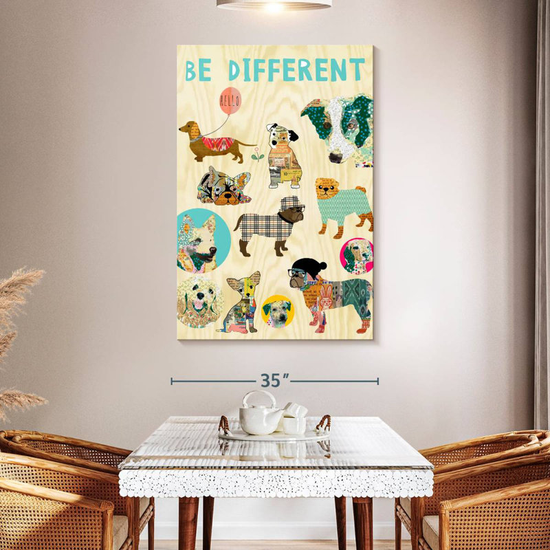 Ashelle Kids Dogs Different, 51" H x 34" W