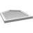 Peaked Top Surface Mount Signature Urethane Non-Functional Gable Vent 7/12 Pitch Primed Tan-101709006