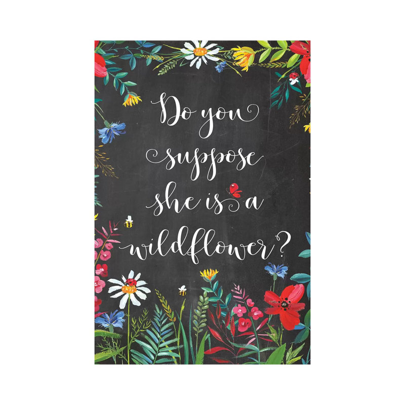 Do You Suppose She Is A Wildflower - Print on Canvas, 30.48 cm H x 45.72 cm W, Wrapped Canvas