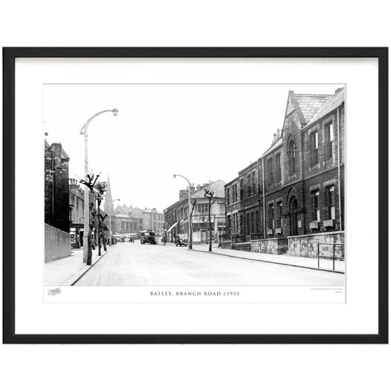 Batley, Branch Road C1955 - Single Picture Frame Print, 60cm H x 80cm W x 2.3cm D