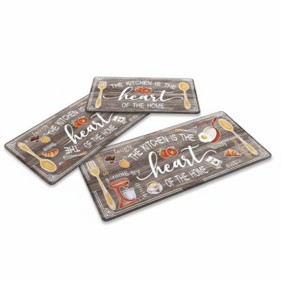 Anti-Fatigue Non-Slip Waterproof Kitchen Mat (Set of 3)