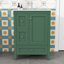 Armoire de meuble-lavabo 24 po avec tablette réglable et 3 tiroirs-659981649-659981651