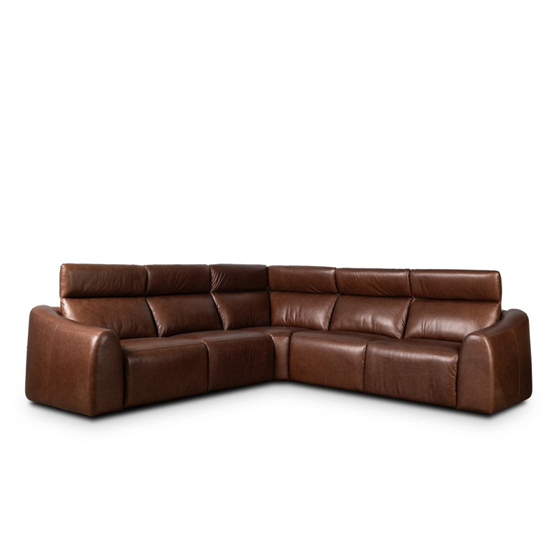 Alondra Sectional, Sonoma Coco Top Grain Leather