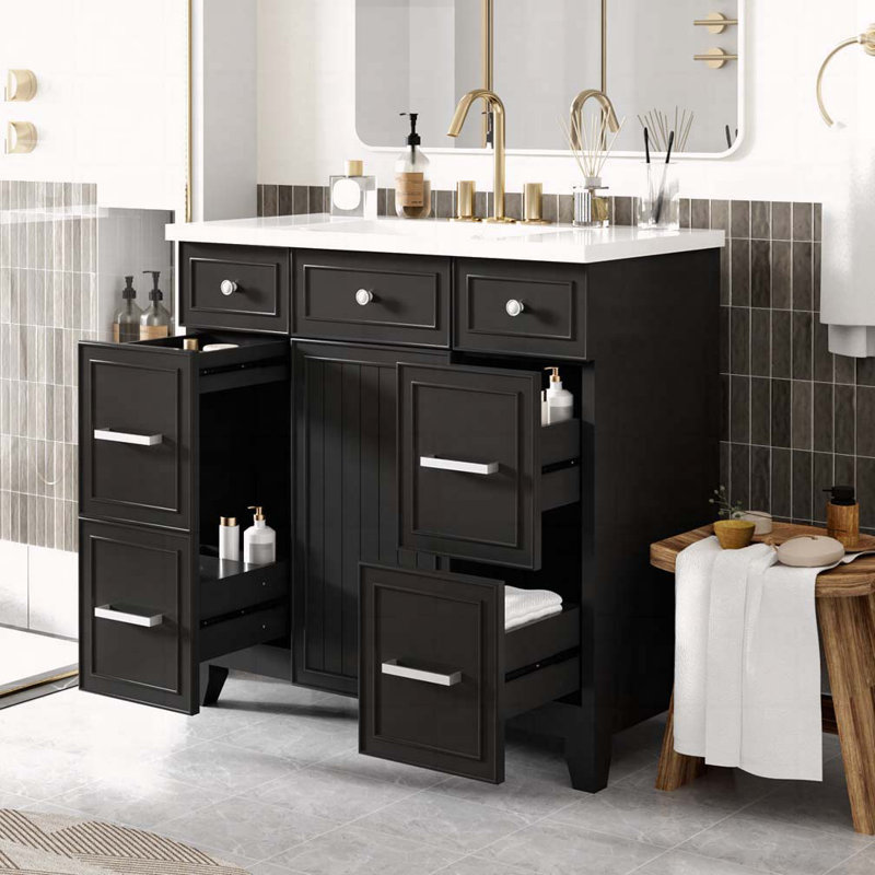 Meuble-lavabo 36 po avec lavabo en résine