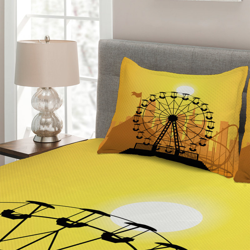 Modern & Contemporary Polyester Coverlet, King Bedspread + 2 Shams