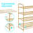 4 Tier Stackable Shoe Rack, Metal Wire Grid, Shoe Organizer Storage Shelf-1583446152