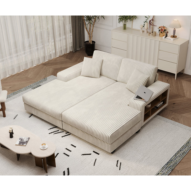 Fauteuil convertible polyvalent avec revêtement moelleux pour la détente