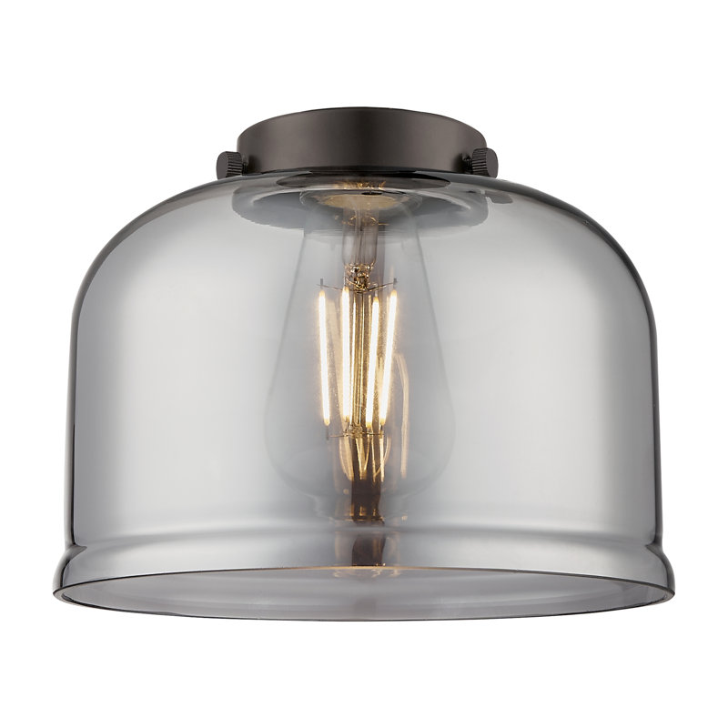 Luminaire suspendu linéaire à 3 lumières HamLake, Plaqué couleur fumée, Nickel satiné brossé, Ampoule non incluse