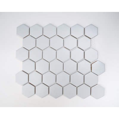 2X2" Hexagon Matte Porcelain Mosaic Tile - (Box Of 10 Sheets)