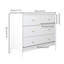 Commode blanche à 4 tiroirs pour enfants, armoire de rangement en bois pour chambre d'enfant, chambre de bébé, garde-robe, table de chevet pour bébé ou salon