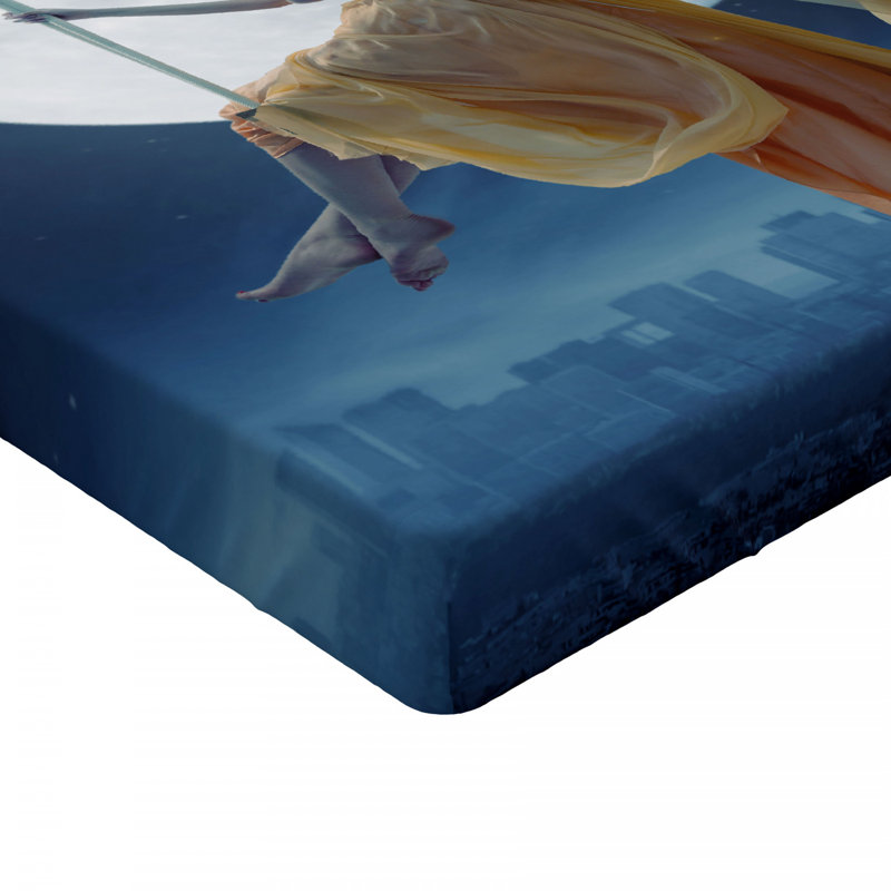 Moon Microfiber Fitted Sheet, Twin XL Fitted Sheet