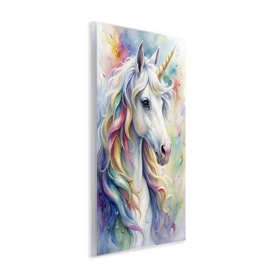 Plaque murale pastel coloré licorne, design by Creative Studio