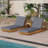 Lounge Chaise Set, Acacia SOLID Wood With Lounge Cushion-880355328