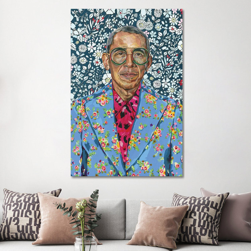 Barack by Heather Perry - Painting on Canvas, Wrapped Canvas, 101.6 cm H x 66.04 cm W x 3.175 cm D