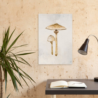 Woodland Mushroom I contemporain gris blanc brun crème
