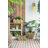 Set Of 3 Metal Planter Distressed