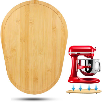 Bamboo Slide Mat For Kitchenaid 5-8 Qt Bowl Lift Mixer, Attachments, Sliding Tray