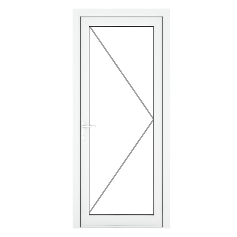 Upvc Single Door, 209cm H x 84cm W x 7cm D