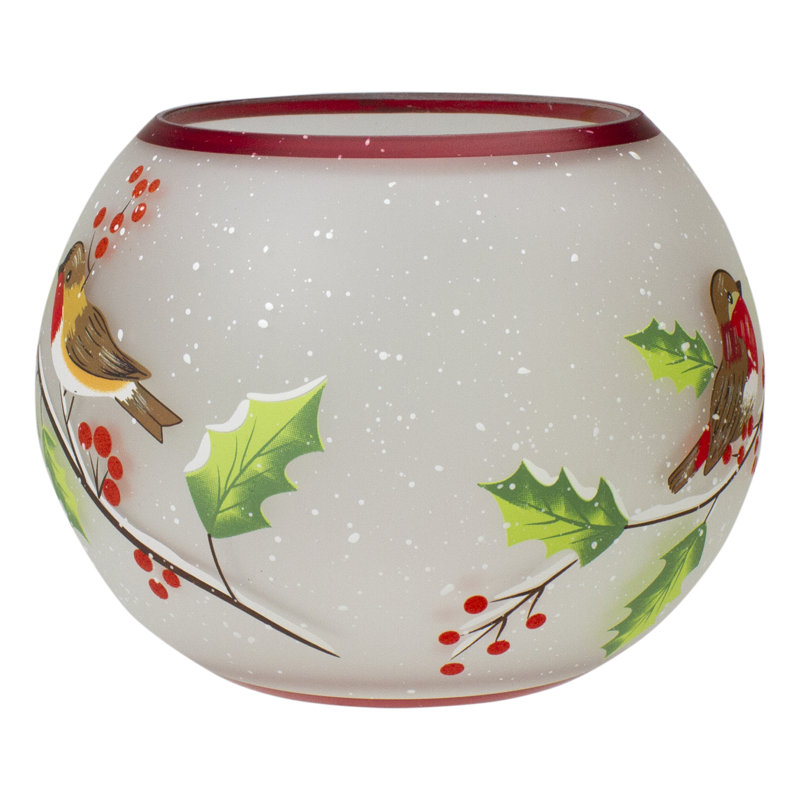 4'' H Glass Tabletop Tealight Holder