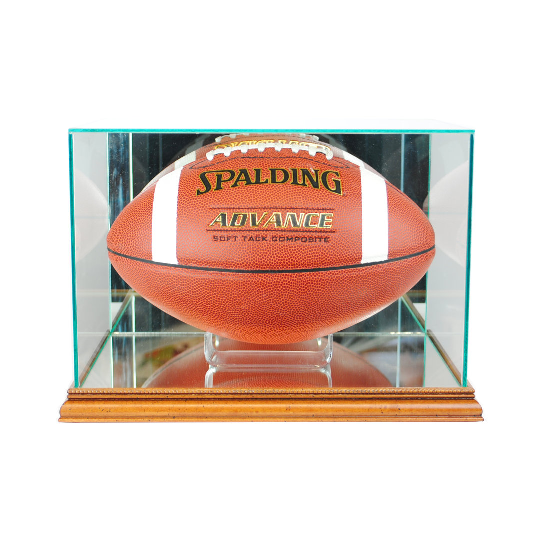 Perfect Cases And Frames 13'' W 9'' D Football Glass Ball / Puck Case Perfect Cases and Frames