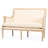 Donnell Modern Antique Finish Upholstered Loveseat, 33.43'' H X 47.12'' W X 21.09'' D