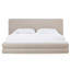 Lit plateforme tapissier Viski Brun Boucle-100964993
