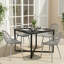 Dining Chair Plastic Seat with Sturdy Metal Legs-777833040