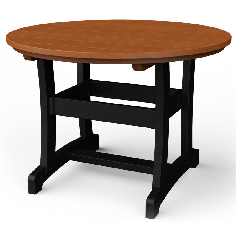 Table de salle à manger Stella, H 42 po x l 42 po x P 42 po, Cèdre / noir