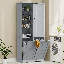 Armoire de rangement pour salle de bain 67 po H Double Tilt Out-1024683059