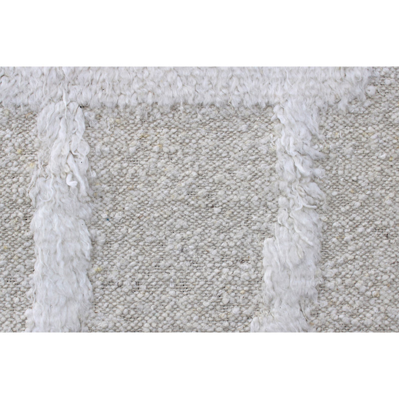 Wool Area Rug, Rectangle 6' x 9'