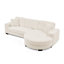 Canapé-lit modulaire rembourré en velours Corduroy-1296875103