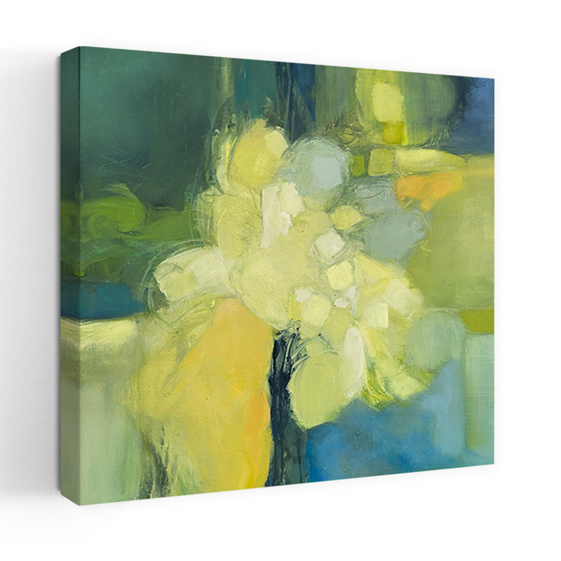 Art contemporain contemporain abstrait, H 18" x l 18"