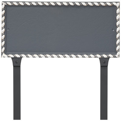 Plaque d'adresse rectangulaire Franklin One Line avec piquets de pelouse