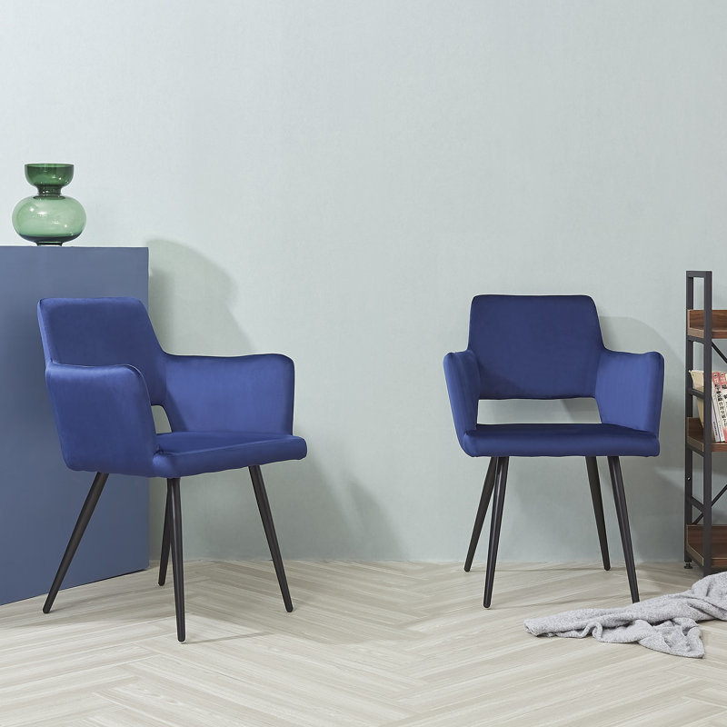 Draughn Upholstered Dining Chair, Deep Blue
