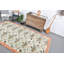 Grand tapis Oushak fait à la main avec motif floral unique pour un élégant décor de salon en beige / orange