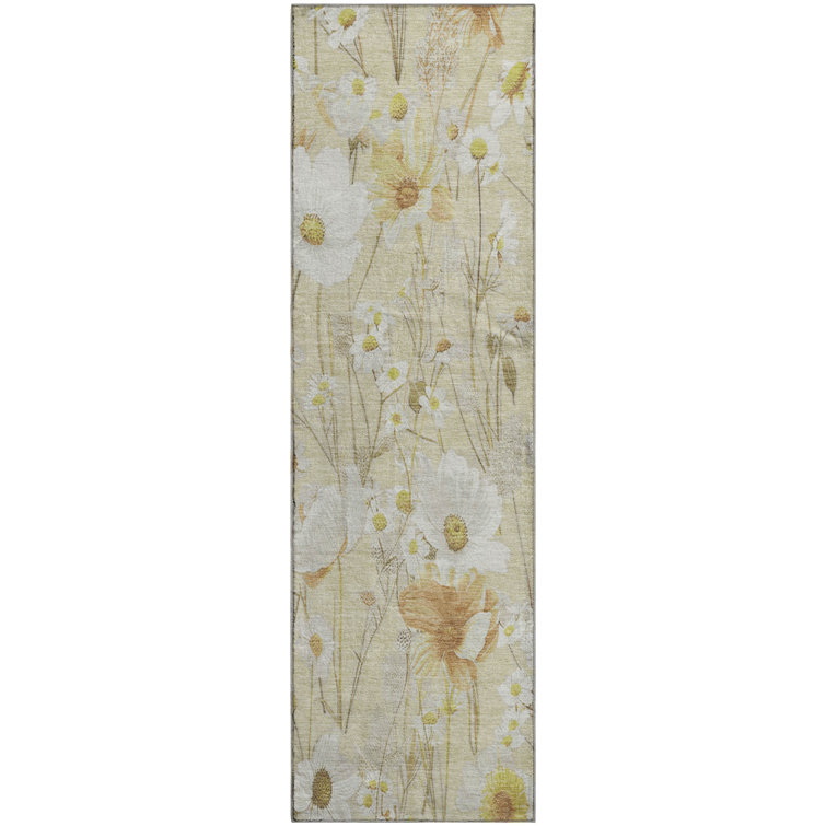 Premium Machine Washable Elize AMF1500 Floral Rug