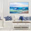 « turquoise vagues », reproduction d’impression sur toile tendue-29333671