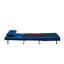 Lit pliable en velours bleu avec lit réglable, se convertit en 10 secondes, conception moderne pour petits appartements et dortoirs